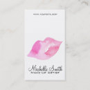 Recherche de lèvres cartes visite Salon de beauté