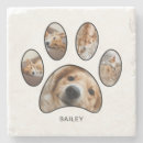 Recherche de empreintes pattes animaux de dessous de verres Blanc noir