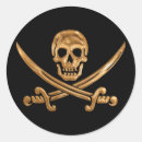 Recherche de épées croisées autocollants Jolly roger