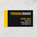 Recherche de instructeur de forme physique cartes visite Entraîneur