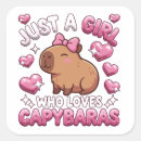 Zoek naar capibara stickers Schattig