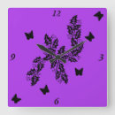 Recherche de papillon violet horloges Élégant