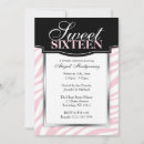 Recherche de zèbre rose et noir invitations Daughter