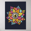Recherche de fleur psychédélique posters Surréaliste