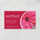 Recherche de le hibiscus cartes visite Fleuriste
