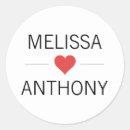 Recherche de rouge et blanc mariage autocollants Moderne