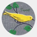 Recherche de tweeter autocollants Jaune