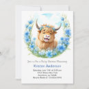 Recherche de highland cow baby shower invitations Aquarelle