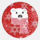 Recherche de ours blanc blanc autocollants Noël