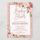 Recherche de rose gold floral invitations Chic