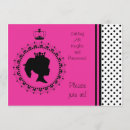 Recherche de silhouette princesse invitations Rose