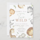 Recherche de deuxième anniversaire invitations Animaux de la jungle
