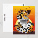 Zoek naar jachtluipaarden briefkaarten Wilde dieren