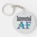 Zoek naar stilte sleutelhangers Introvert