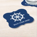 Recherche de navire dessous de verres Bleu marine