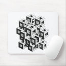 Recherche de illusion tapis souris Noir et blanc