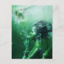 Recherche de fée verte cartes postales Femme