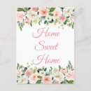 Recherche de home sweet home cartes postales Floral