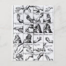 Recherche de geste cartes postales Mouvement