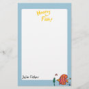 Zoek naar vissen briefpapier Lucy neven