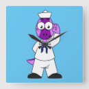 Zoek naar dinosaurus klokken Schattig