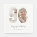 Recherche de anniversaire 90 ans serviettes Noir et blanc