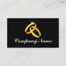 Recherche de anneaux de mariage cartes visite Élégant