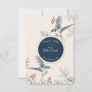 Recherche de bleu noël invitations Baies rouges