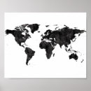 Recherche de carte monde posters Voyage
