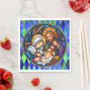 Recherche de nativité serviettes Noël