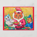 Recherche de santa claus cartes postales Chat