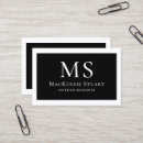 Recherche de initial standard cartes visite Moderne