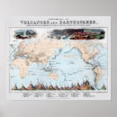 Recherche de tremblement terre posters Vintage