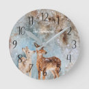 Recherche de cerf horloges Hiver