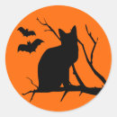 Recherche de lune chat autocollants Halloween