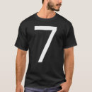 Recherche de numéro 7 tshirts Nombre