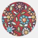 Recherche de main de paix autocollants Fleurs