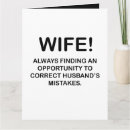 Recherche de humour de femme vœux cartes Wife