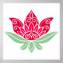 Recherche de fleur de lotus rose posters Vert