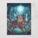 Recherche de lapin magique cartes postales Forêt