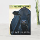 Recherche de vache drôle vœux cartes Pour enfants