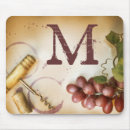 Recherche de vin rouge tapis souris Monogramme