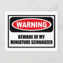Zoek naar miniatuur schnauzer briefkaarten Waarschuwingsteken