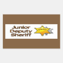 Recherche de shérif adjoint autocollants Police