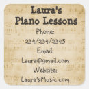 Recherche de leçons autocollants Musique