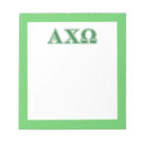 Recherche de symbole blocsnotes Alpha chi omega