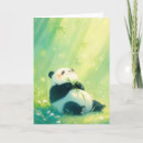 Recherche de bambou vœux cartes Panda mignon