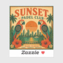 Recherche de coucher soleil autocollants Rétro