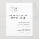 Recherche de économies blanches de mariage invitations Simple