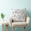 Recherche de motif feuille coussins Minimaliste